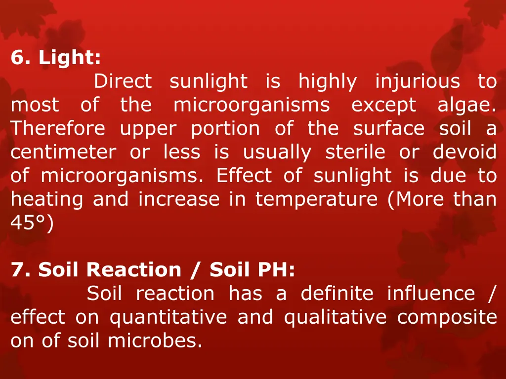 6 light direct sunlight is highly injurious