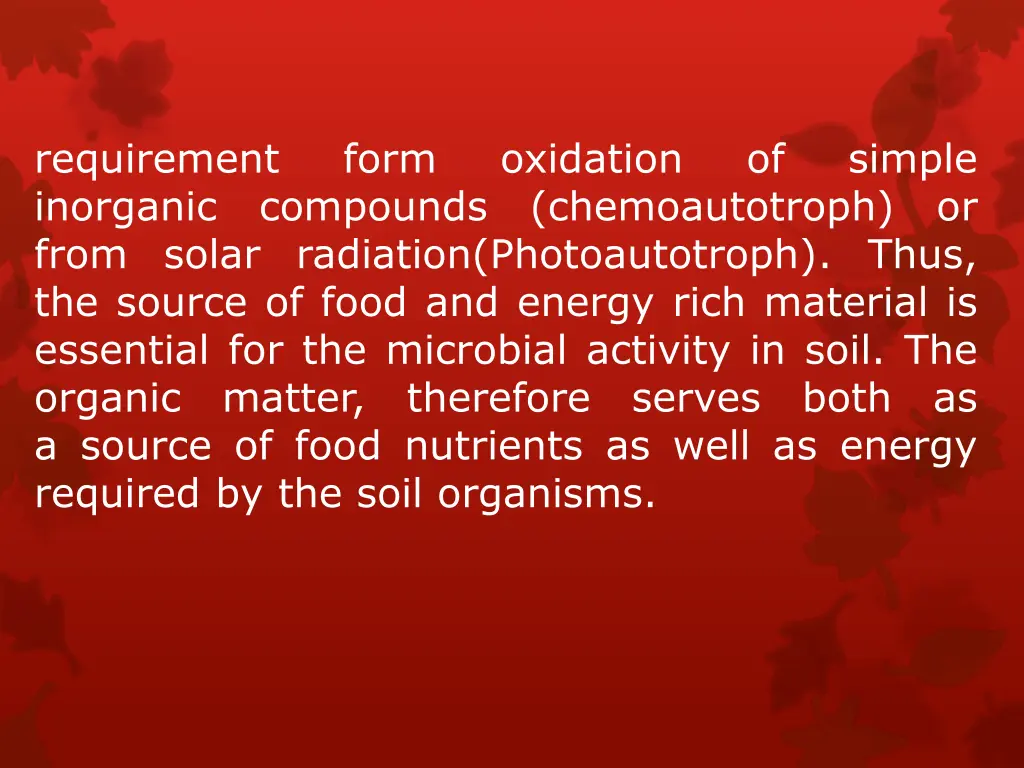 requirement inorganic compounds chemoautotroph