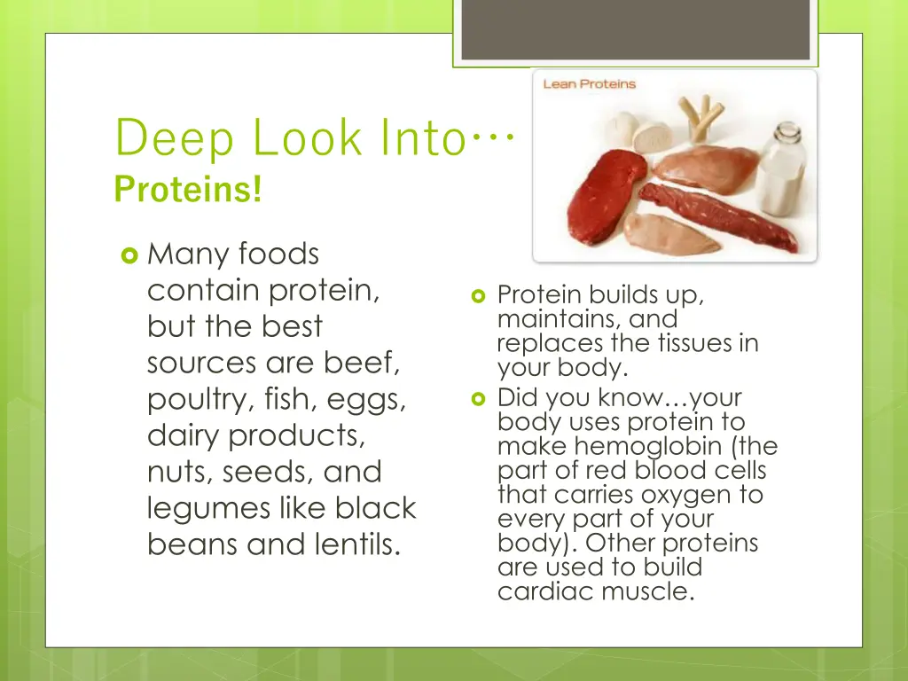 deep look into proteins