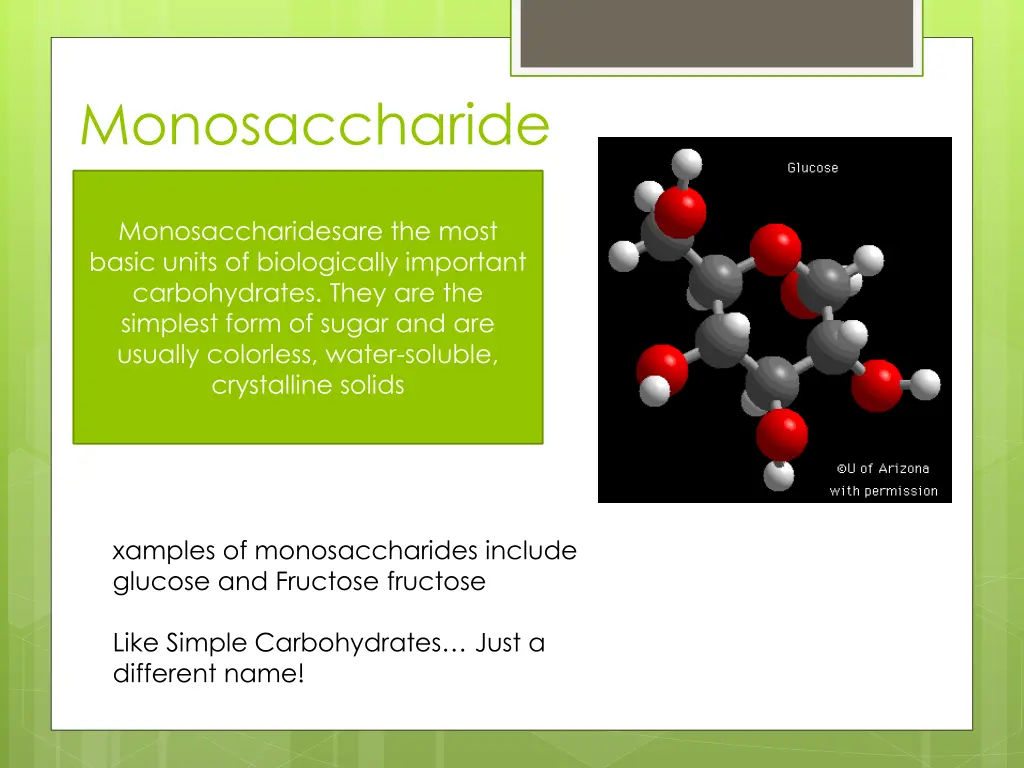 monosaccharide