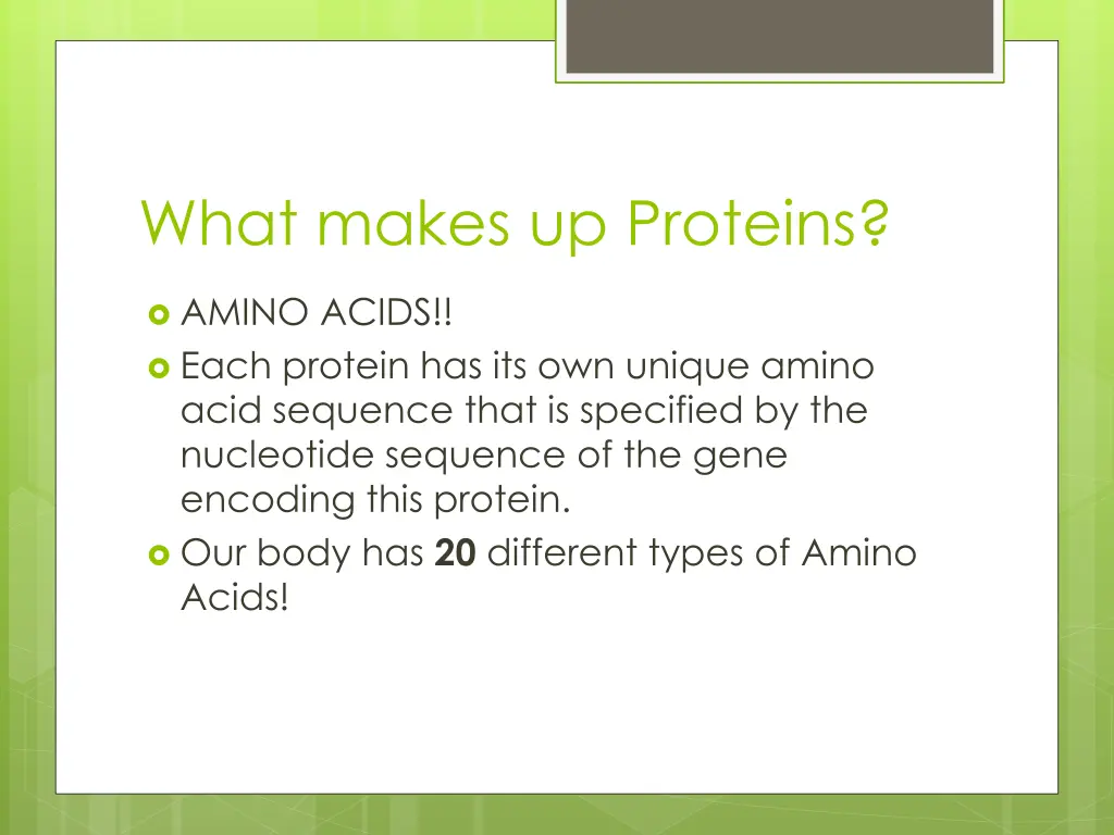 what makes up proteins