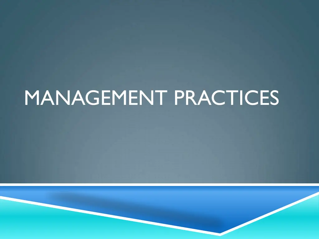 management practices