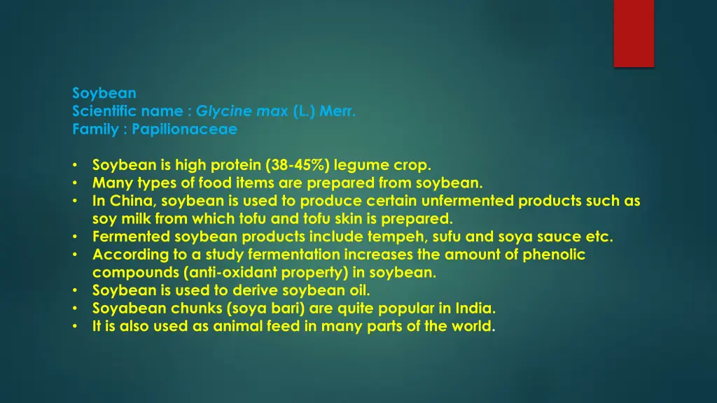 soybean scientific name glycine max l merr family