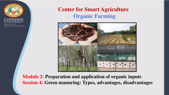 center for smart agriculture organic farming