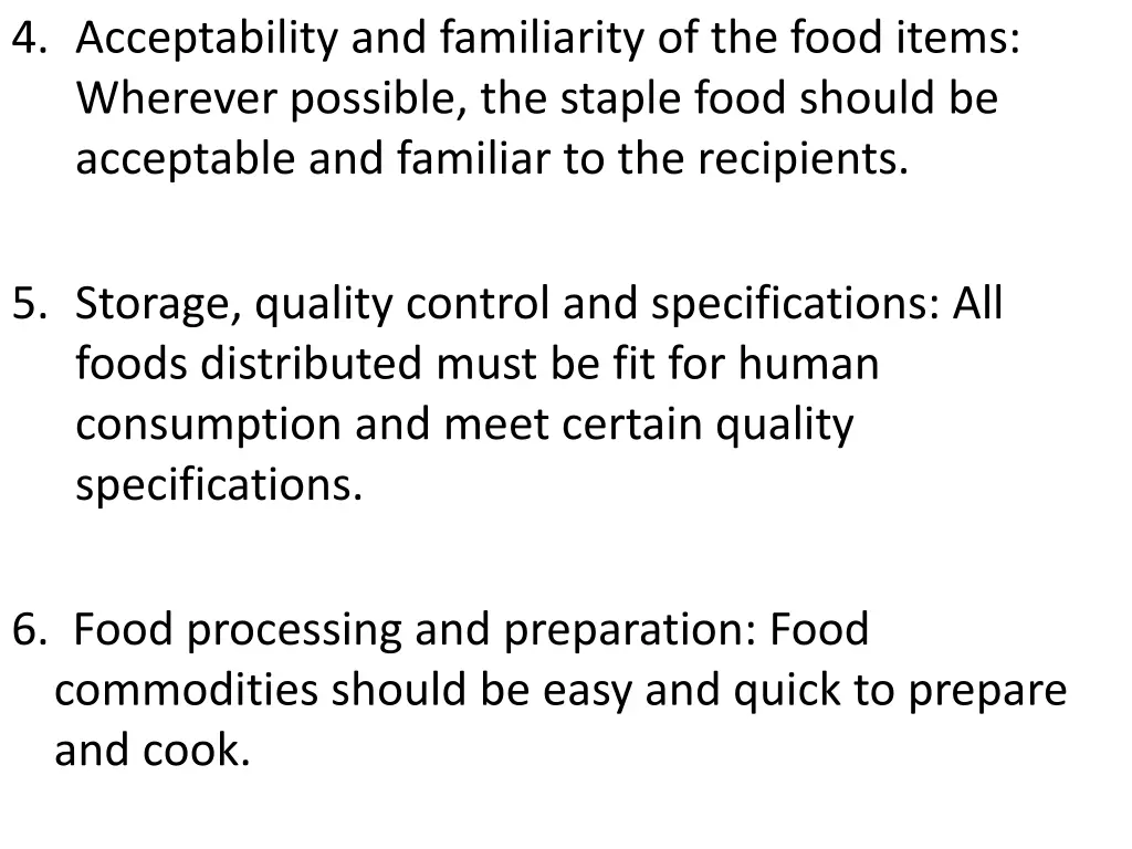 4 acceptability and familiarity of the food items