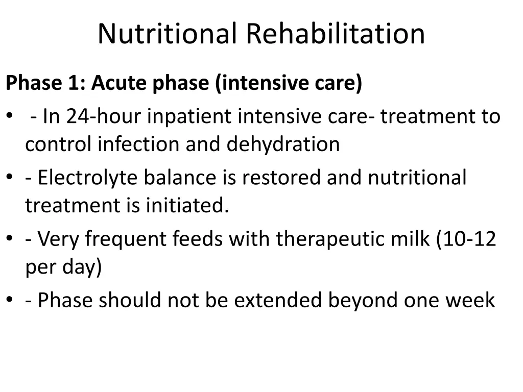 nutritional rehabilitation