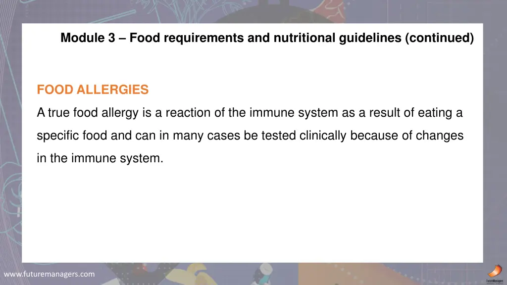 module 3 food requirements and nutritional 2