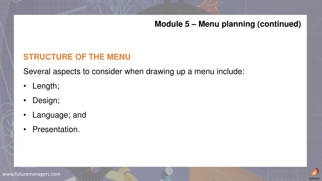 module 5 menu planning continued 2