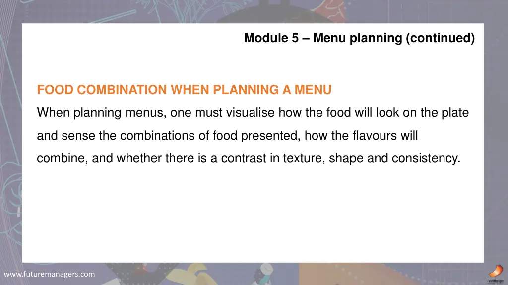 module 5 menu planning continued 3