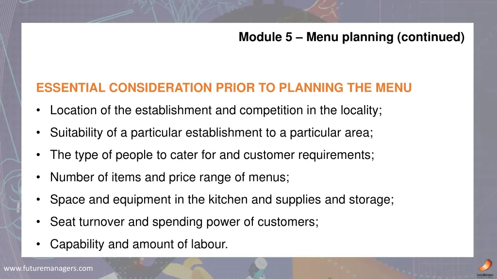 module 5 menu planning continued 4