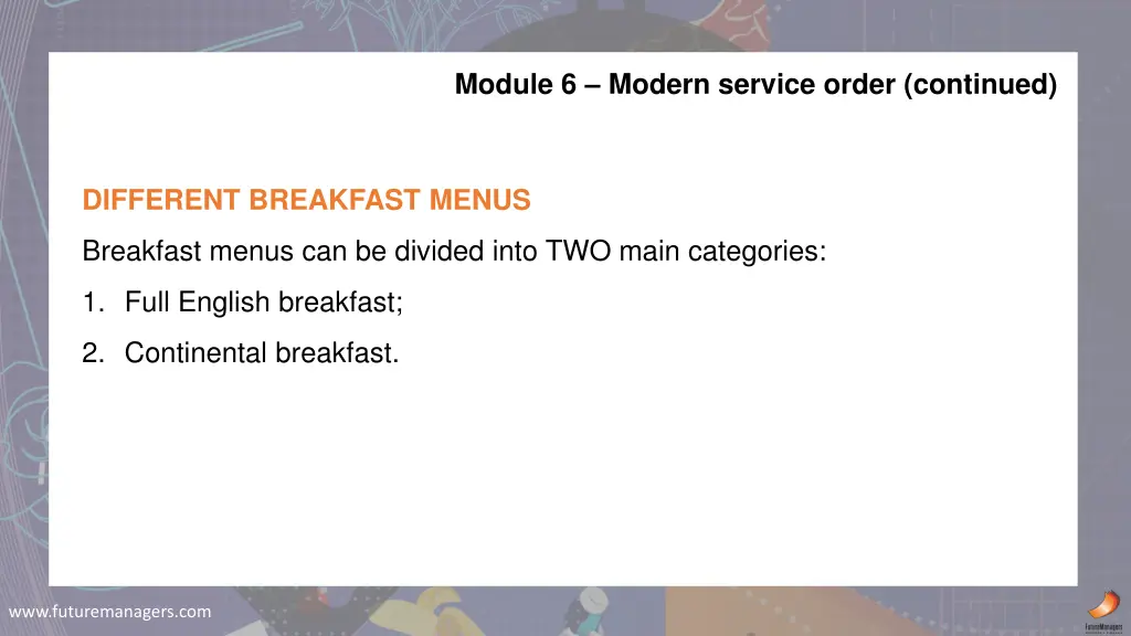 module 6 modern service order continued 1