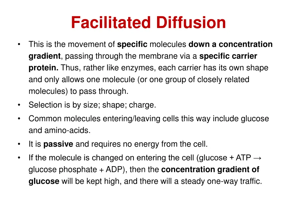 facilitated diffusion