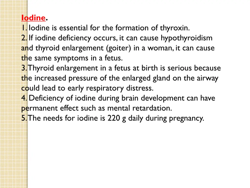 iodine 1 iodine is essential for the formation