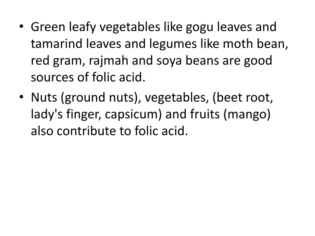 green leafy vegetables like gogu leaves