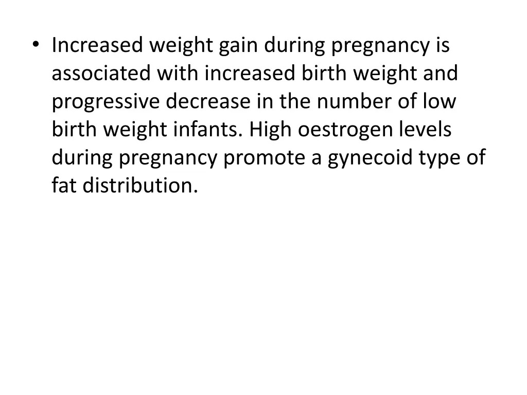 increased weight gain during pregnancy