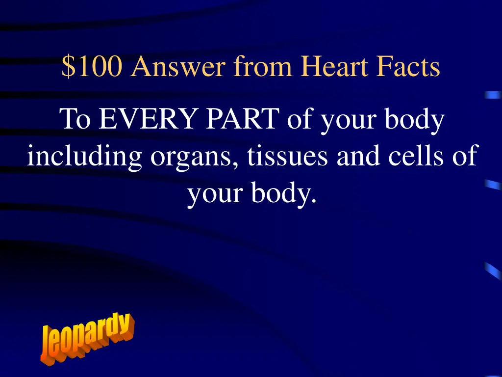 100 answer from heart facts