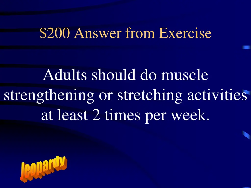 200 answer from exercise