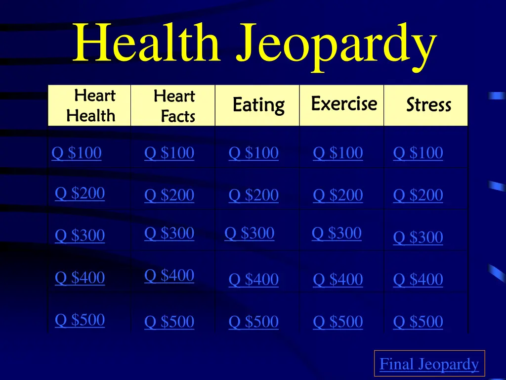 health jeopardy 3