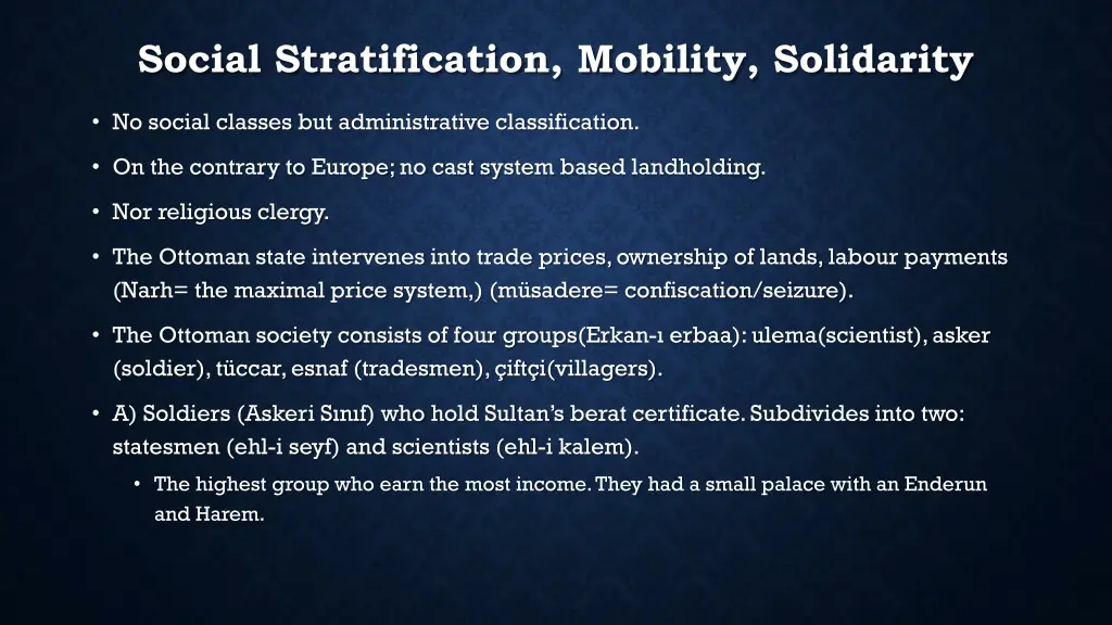 social stratification mobility solidarity