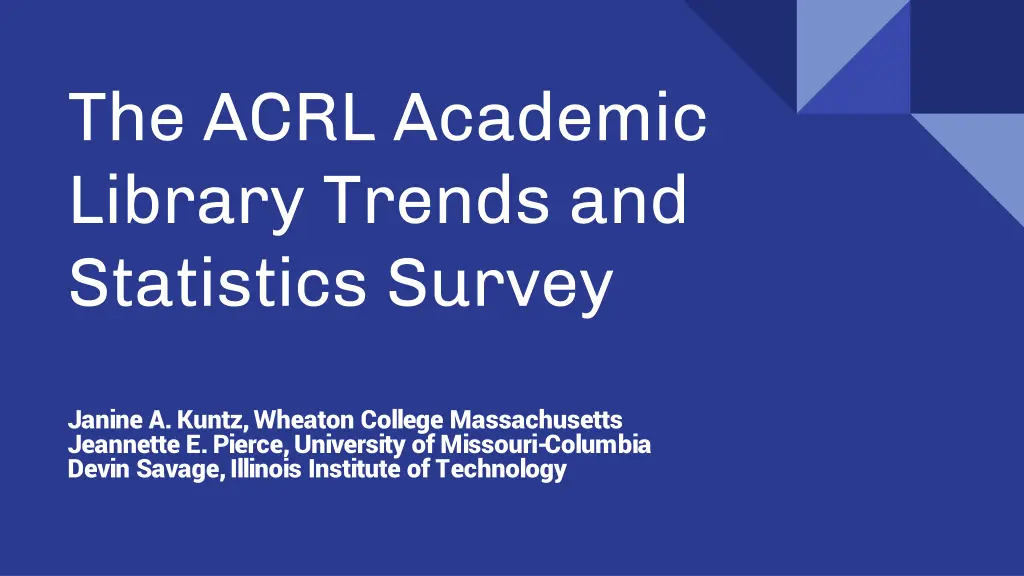 the acrl academic library trends and statistics