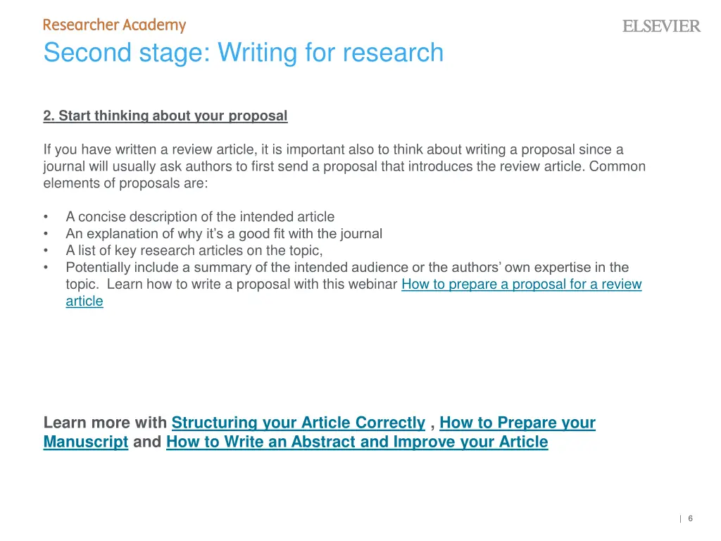 second stage writing for research 1