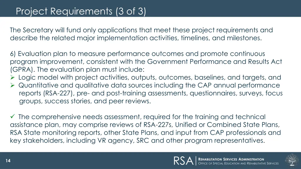 project requirements 3 of 3