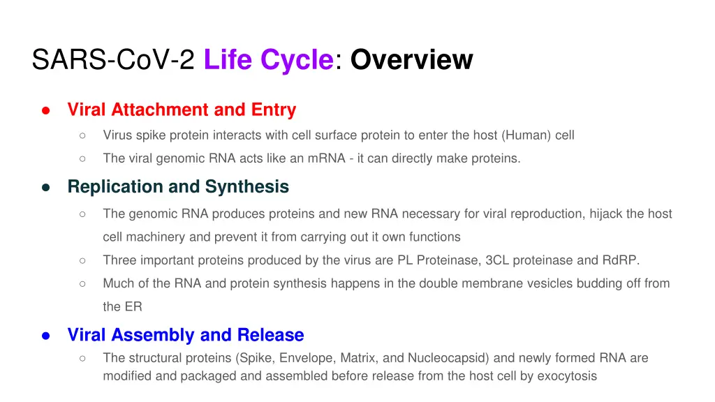 sars cov 2 life cycle overview