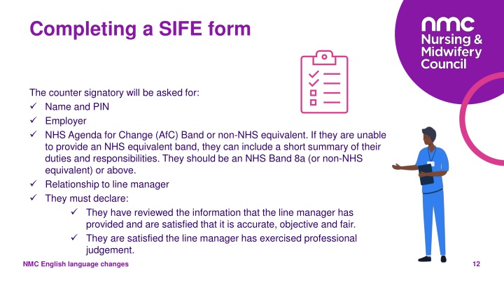 completing a sife form 1