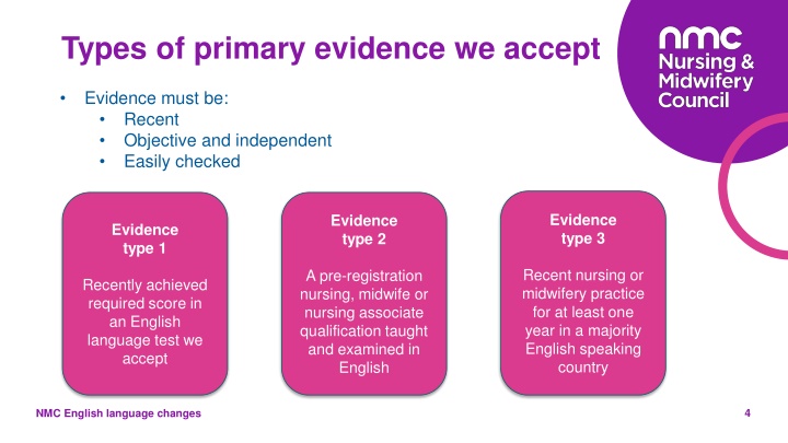 types of primary evidence we accept