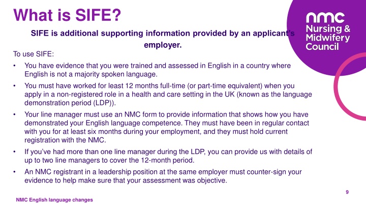 what is sife sife is additional supporting