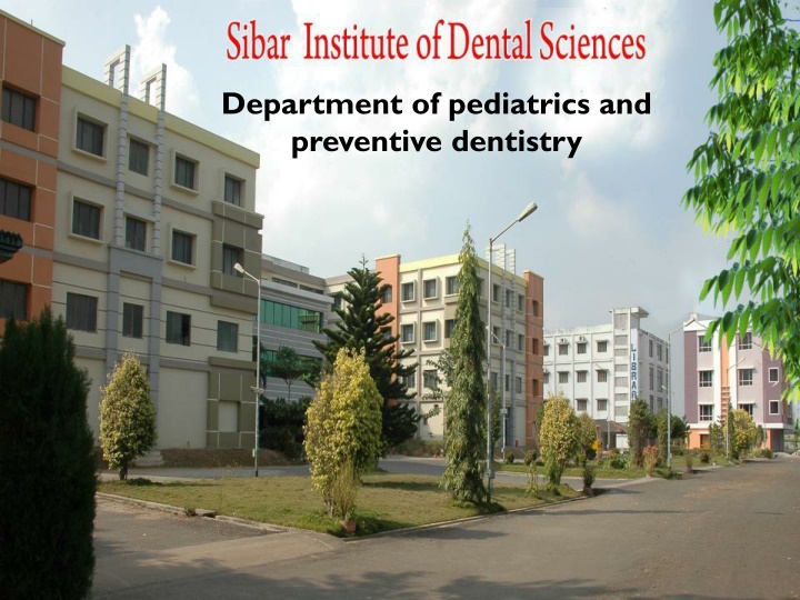 department of pediatrics and preventive dentistry