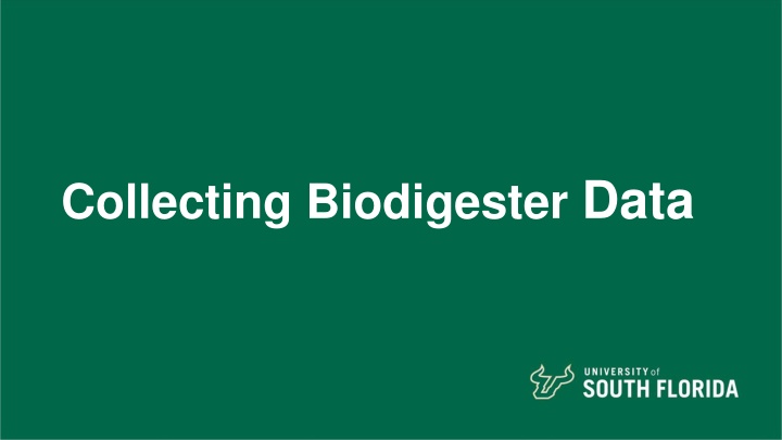 collecting biodigester data