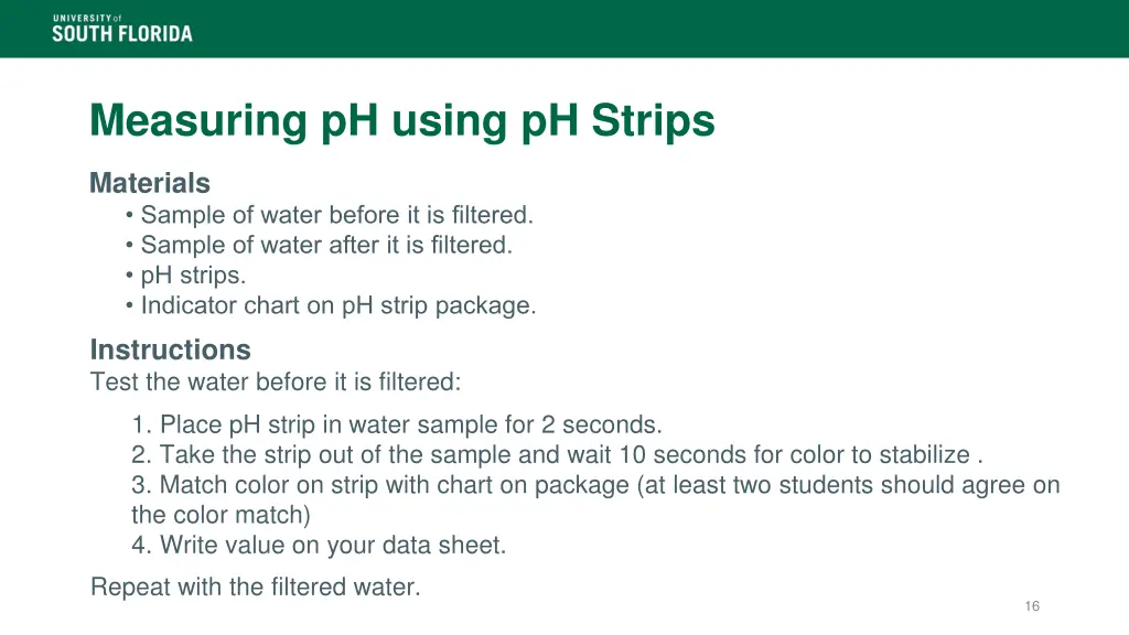 measuring ph using ph strips