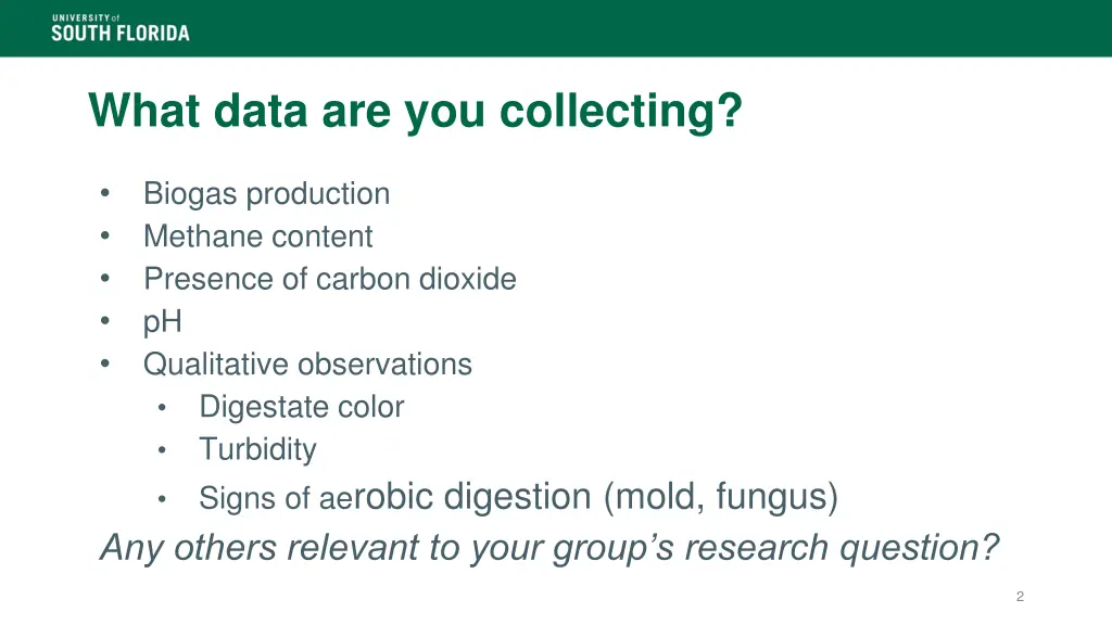 what data are you collecting