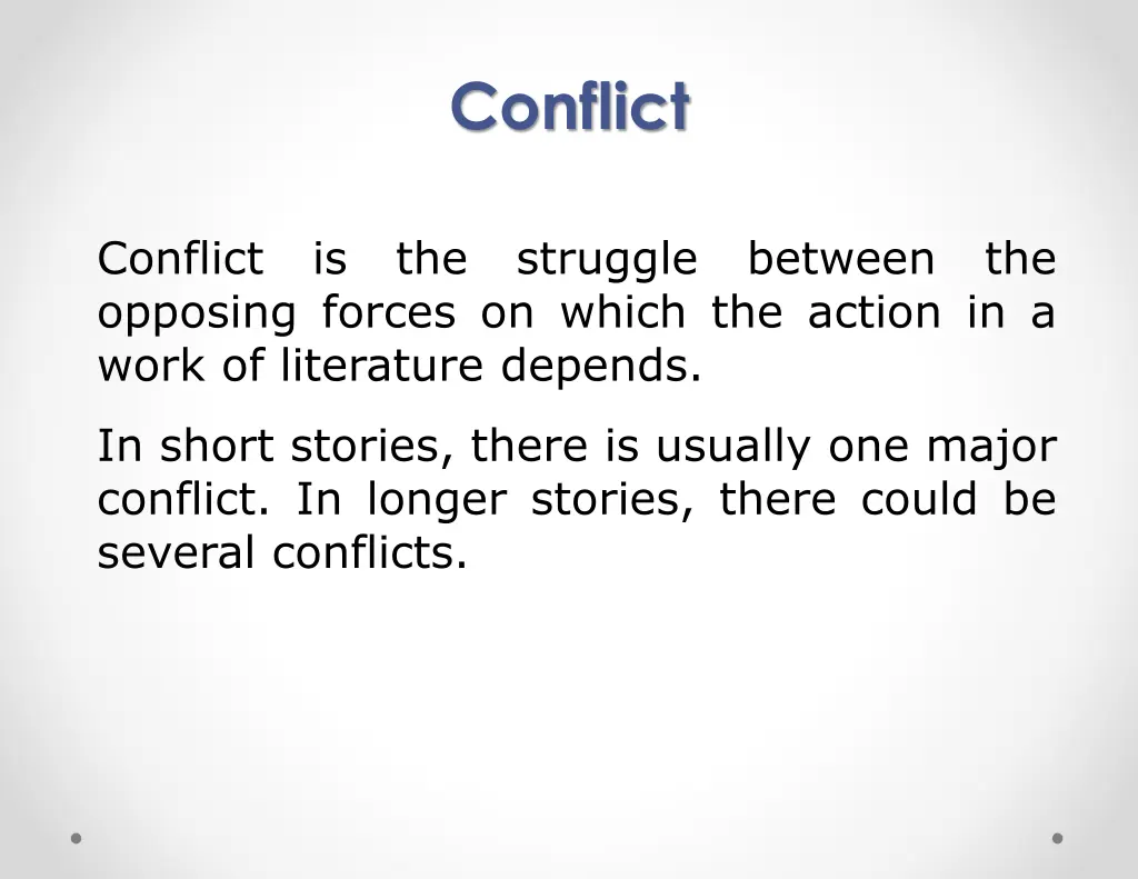 conflict