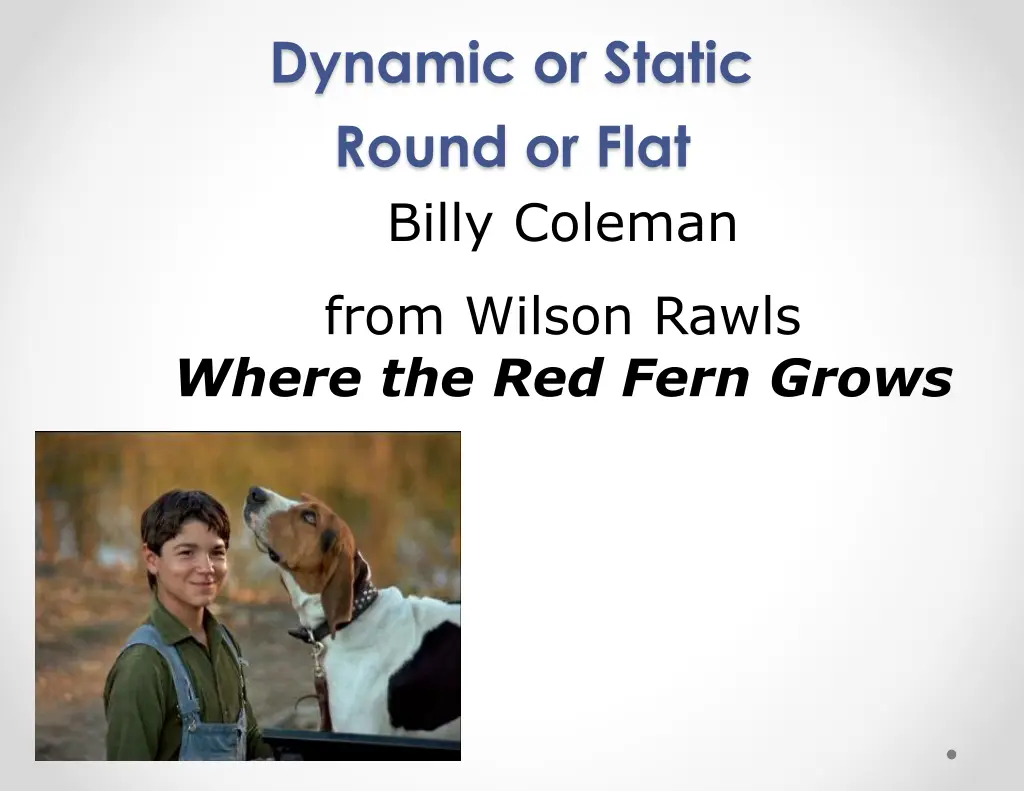 dynamic or static round or flat 1