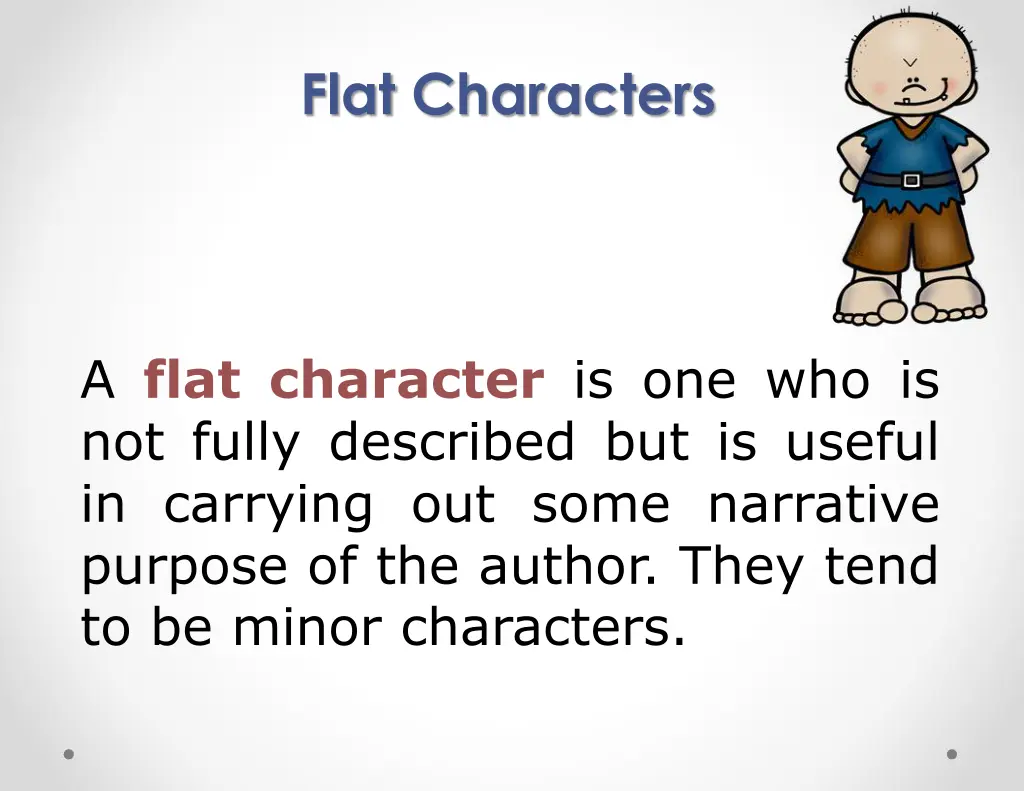 flat characters