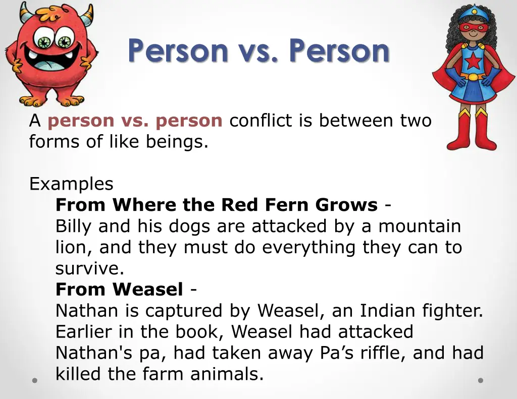 person vs person