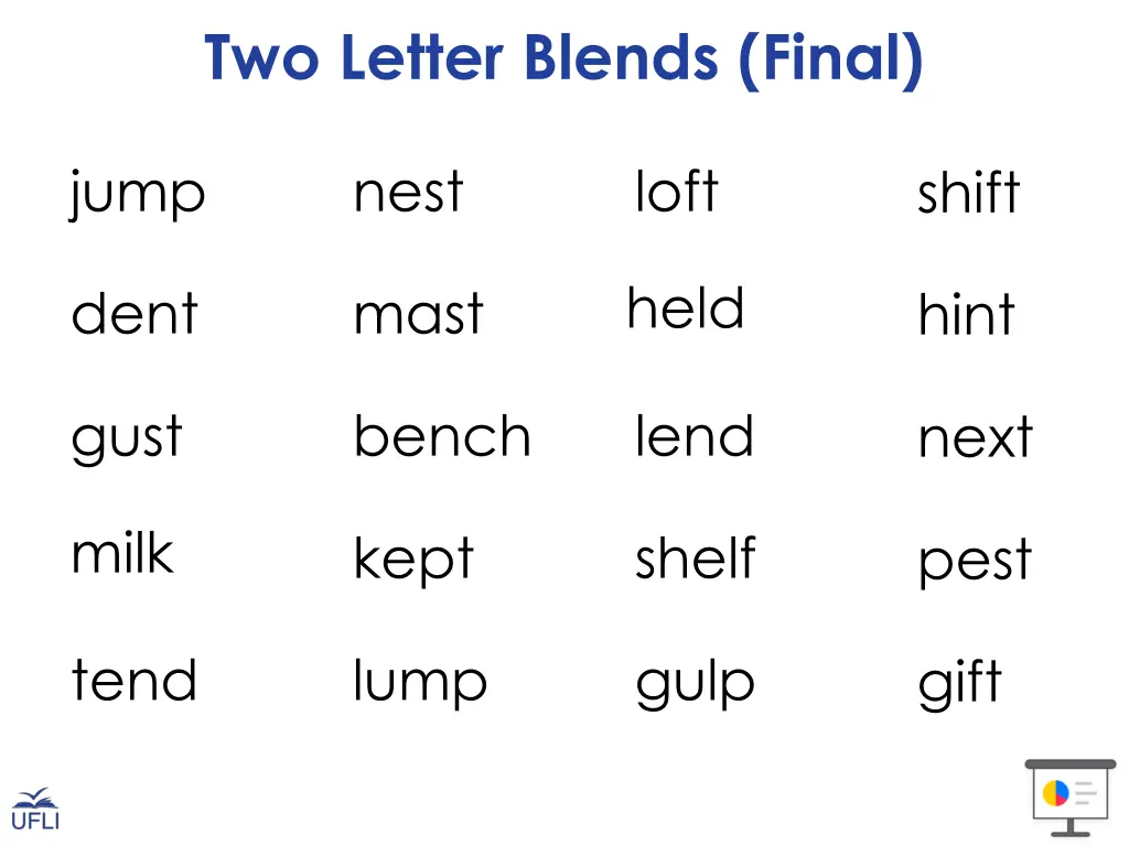 two letter blends final 1