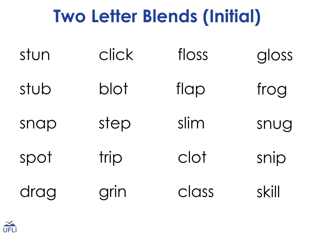 two letter blends initial