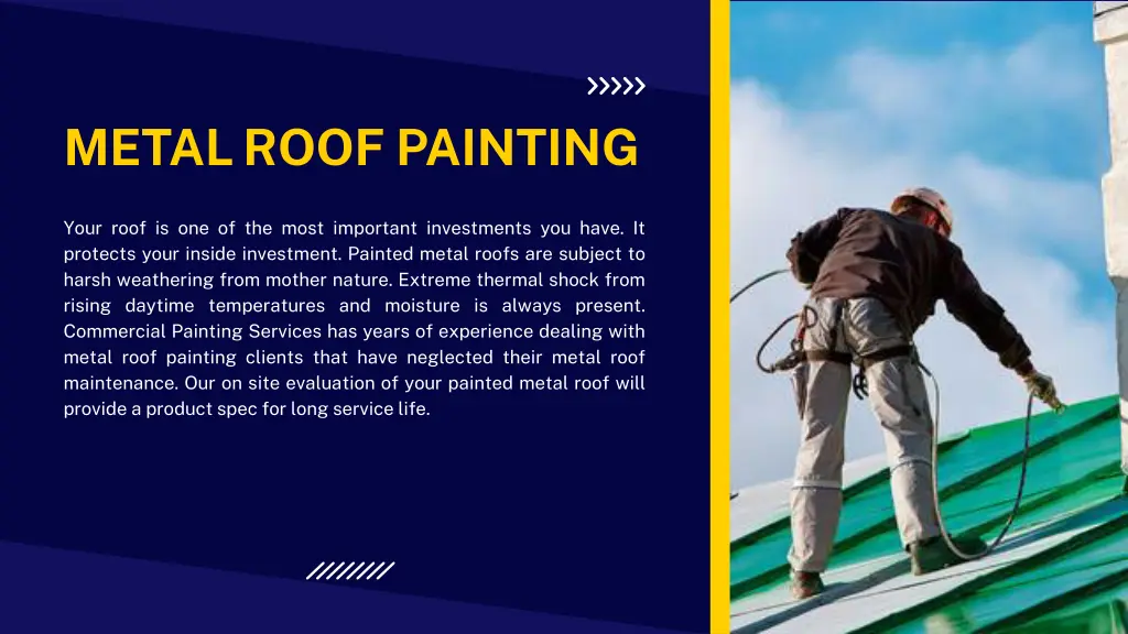 metal roof painting