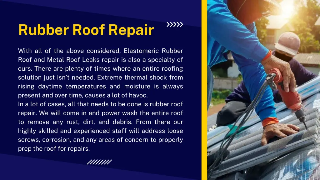 rubber roof repair