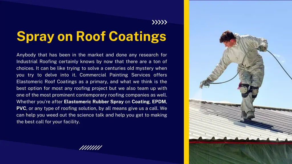 spray on roof coatings