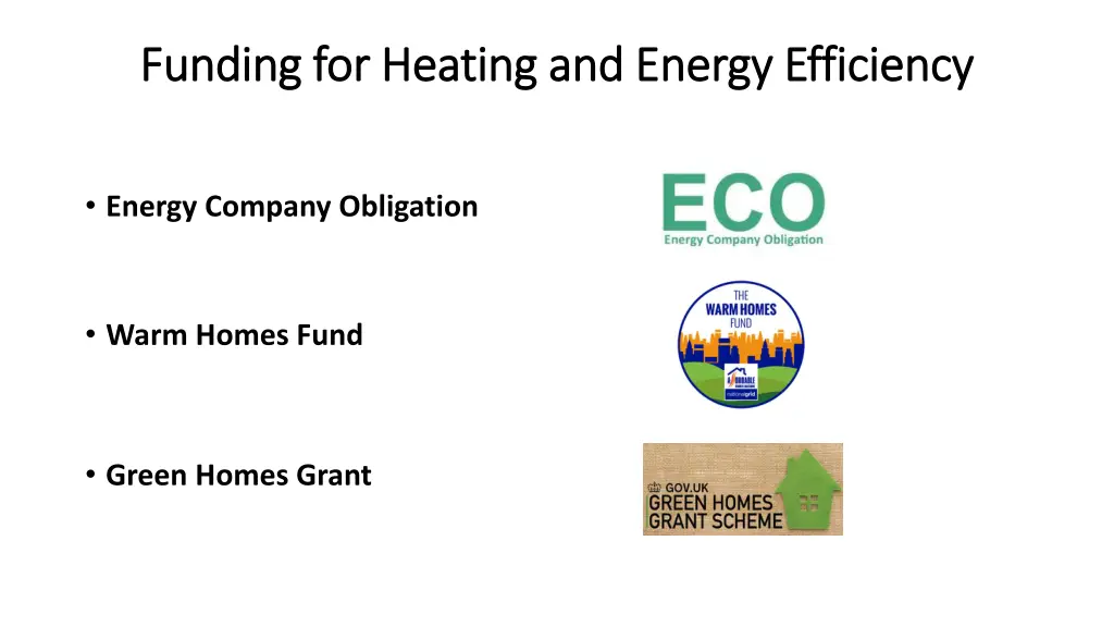 funding for heating and energy efficiency funding