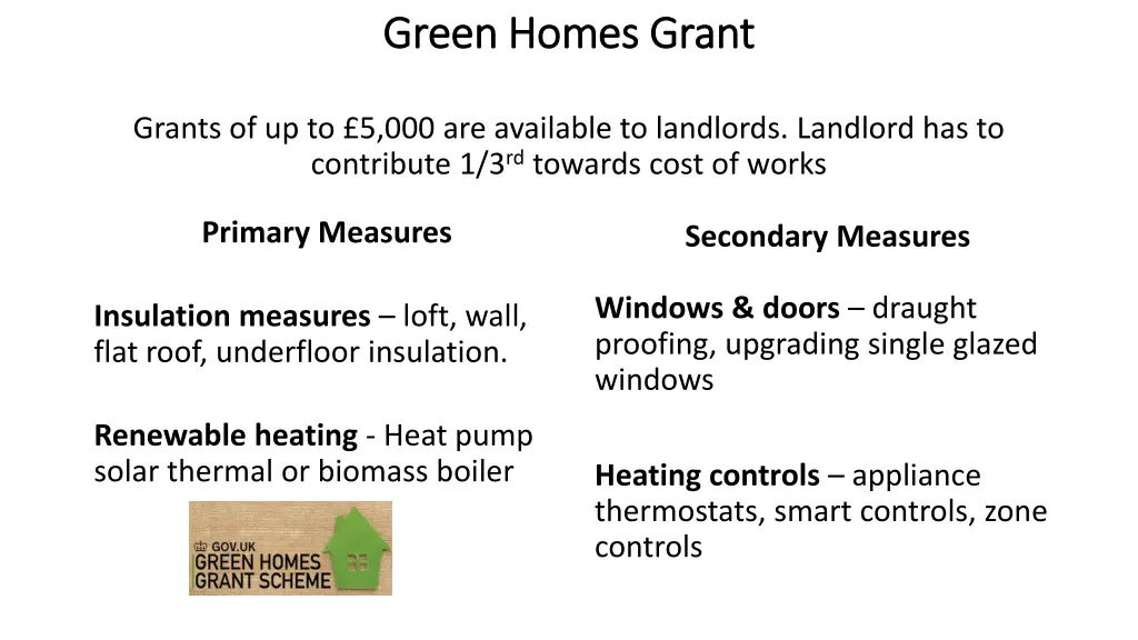 green homes grant green homes grant