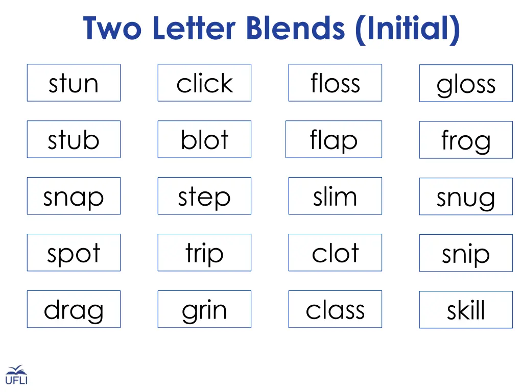 two letter blends initial