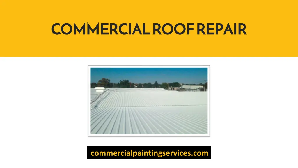 commercial roof repair