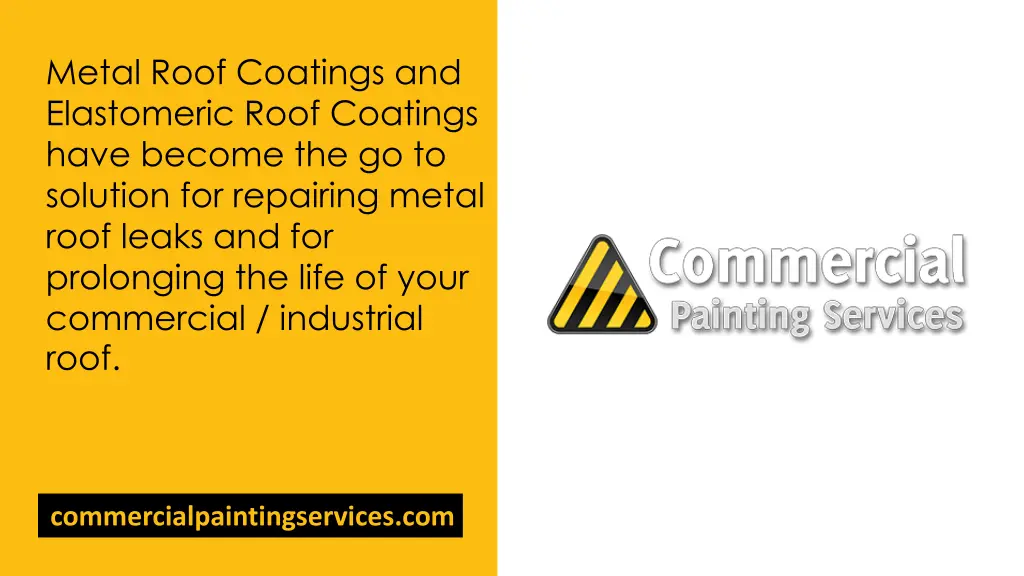 metal roof coatings and elastomeric roof coatings