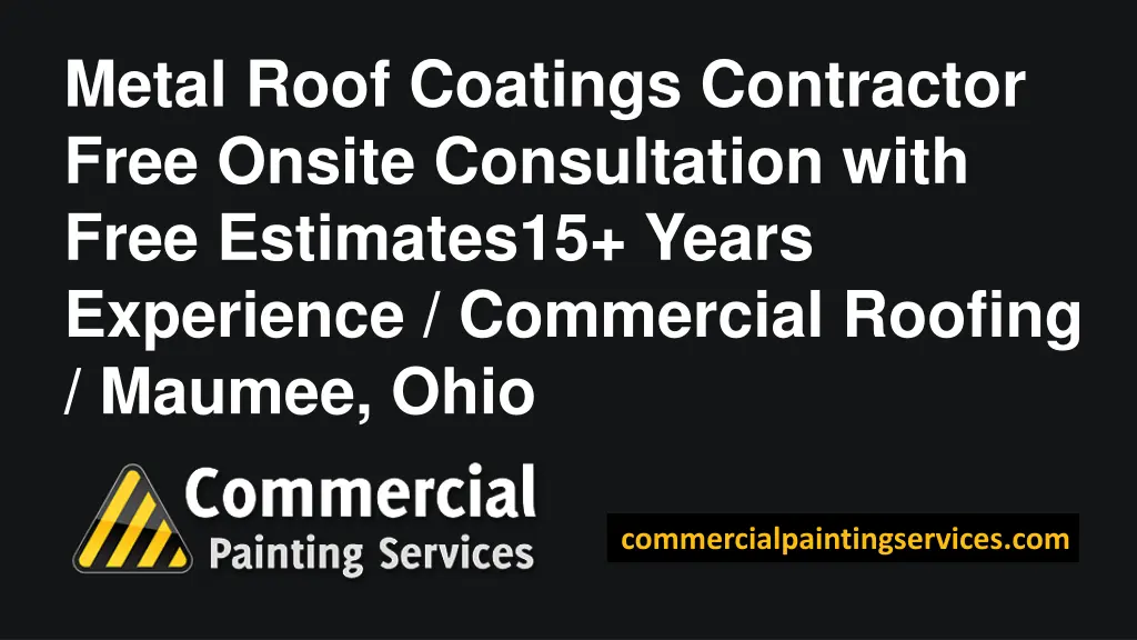 metal roof coatings contractor free onsite