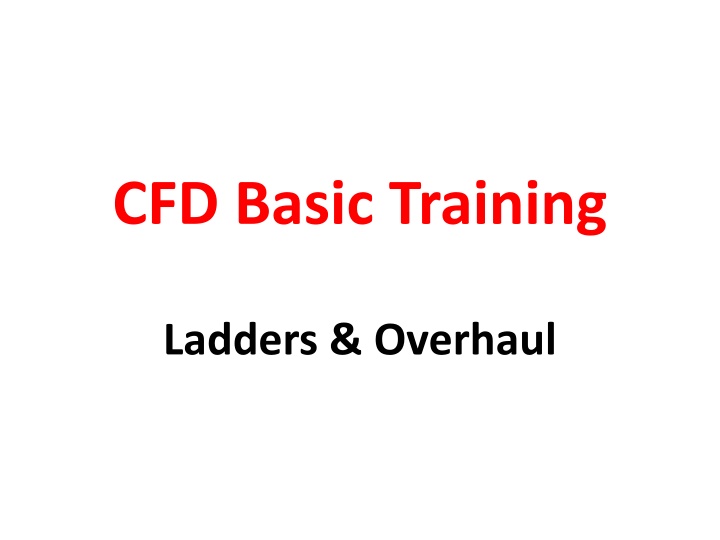 cfd basic training